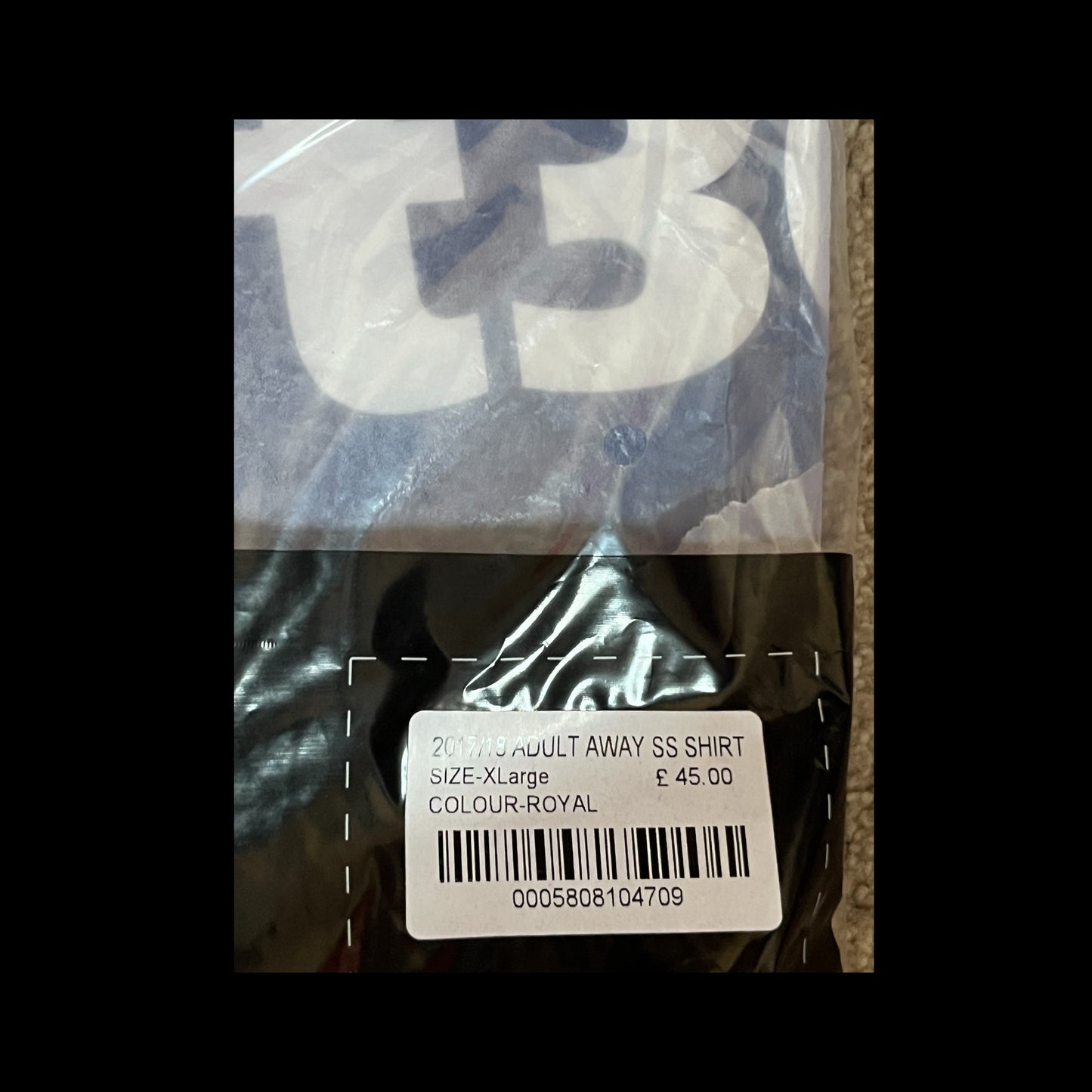 Stoke City 2017/2018 Away Football Shirt Extra Large - Fits Large - BNWT In Packaging