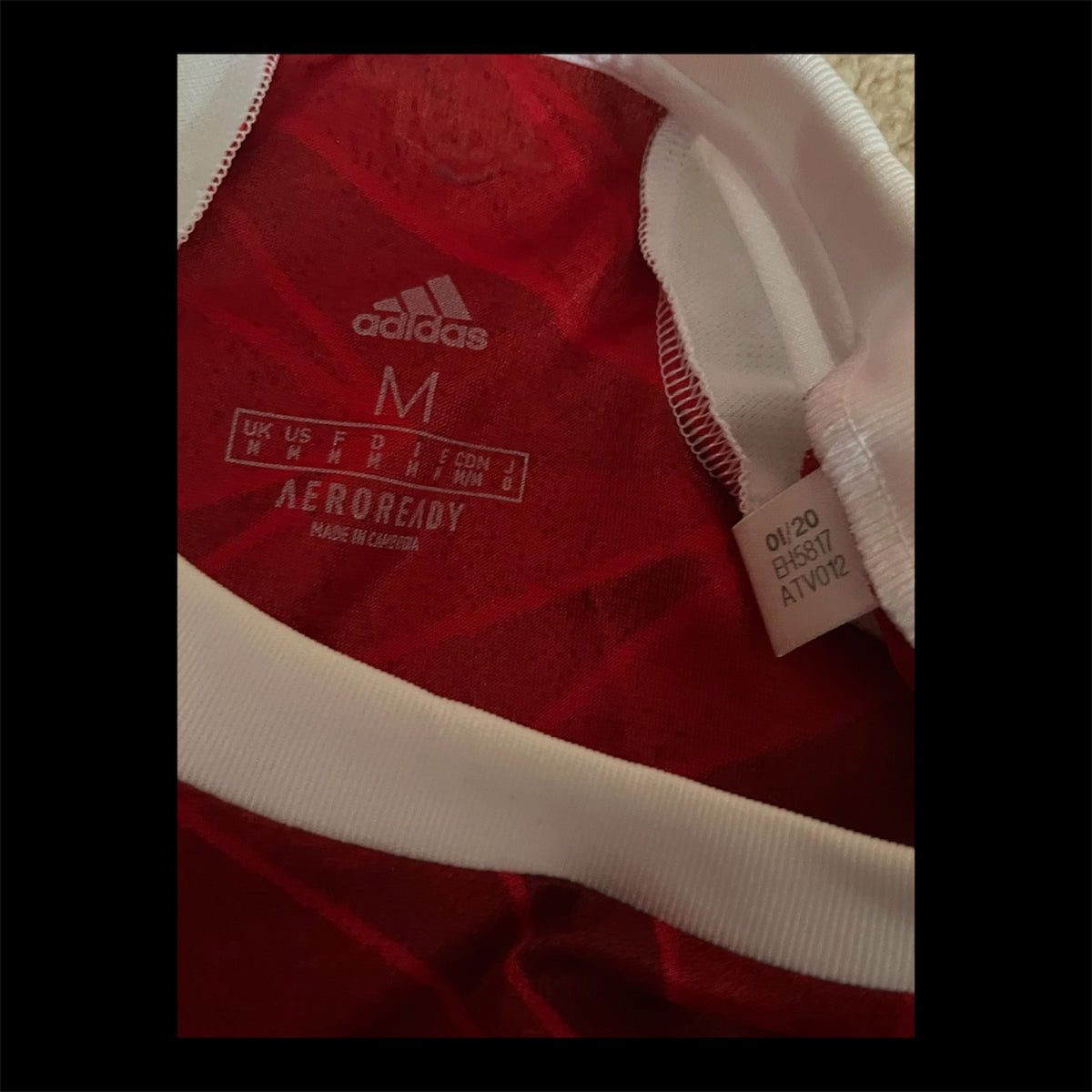 Arsenal 2020/2021 Home Football Shirt Medium