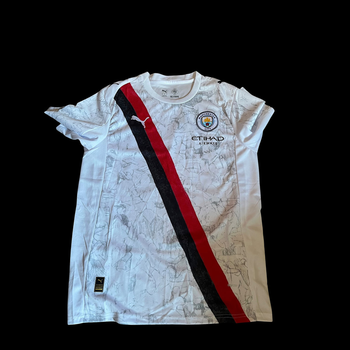Manchester City 2025/2026 Club World Cup Away Football Shirt Medium Matheus Nunes - Signed With COA