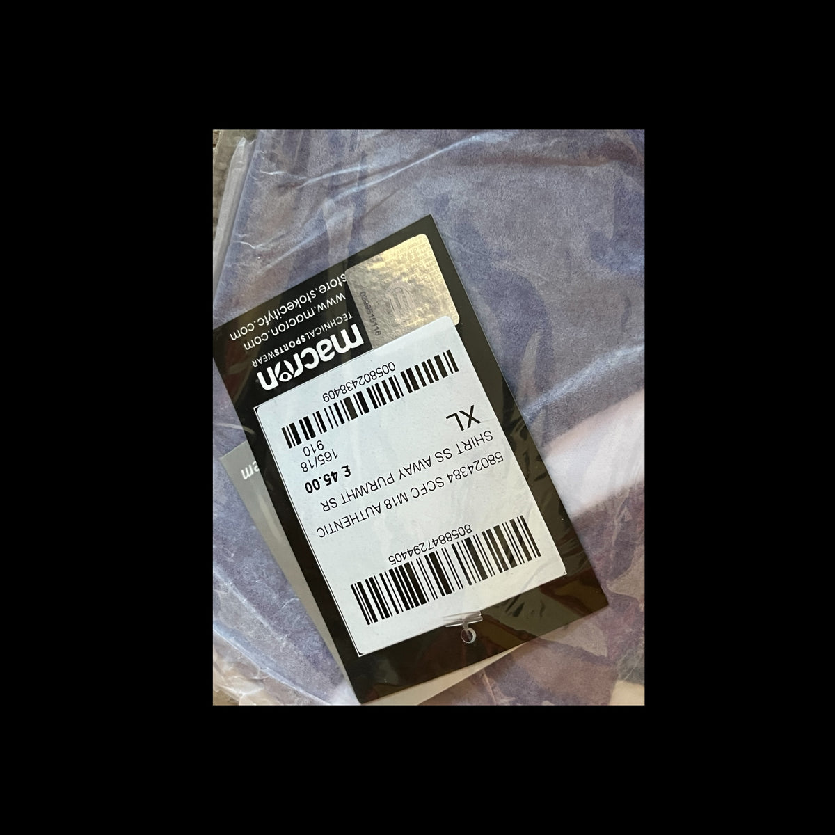 Stoke City 2018/2019 Away Football Shirt Extra Large - Fits Large - BNWT In Packaging