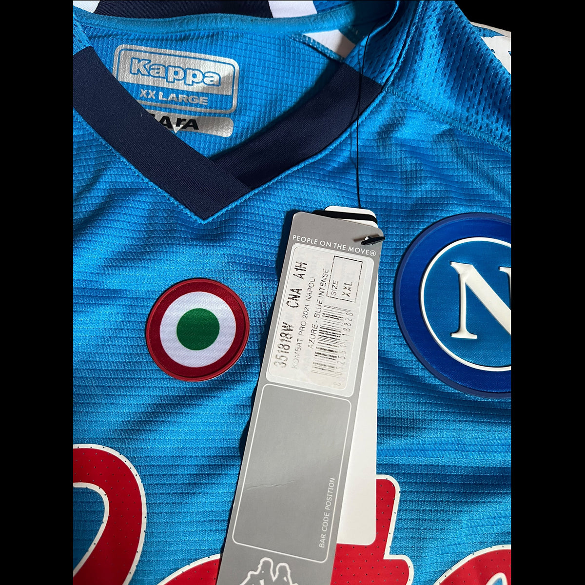SSC Napoli 2020/2021 Home Football Shirt XXL - Fits Large - Victor Osimhen - Player Issue - BNWT