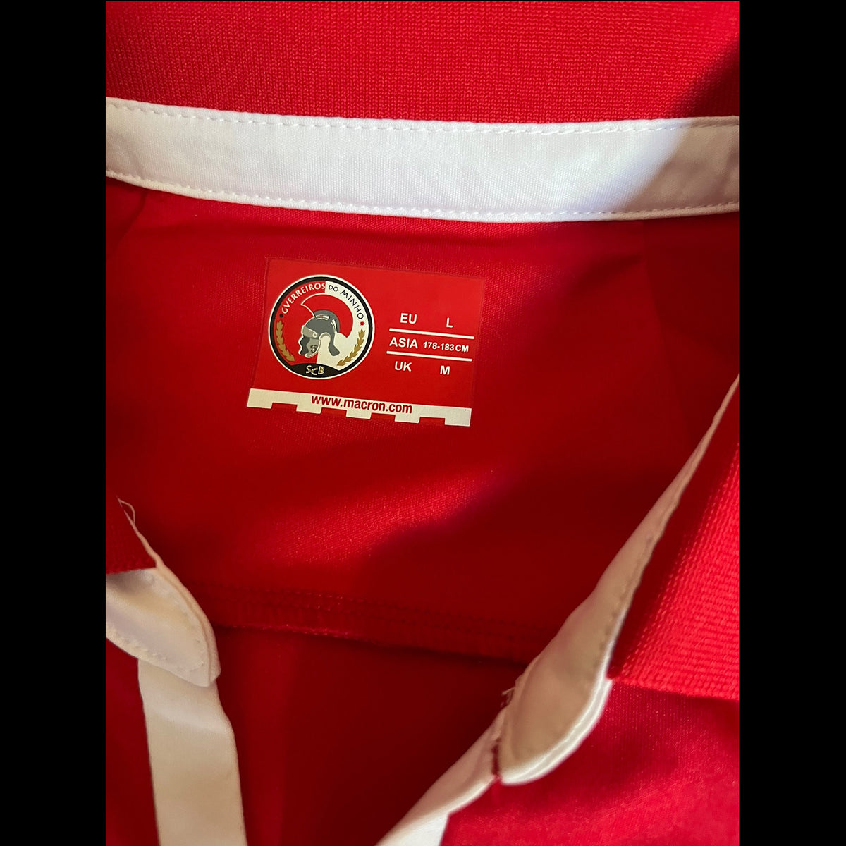 SC Braga 2012/2013 Home Football Shirt Medium - Carlao - Match Issued vs Manchester United