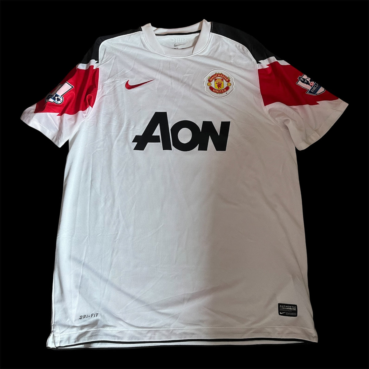 Manchester United 2010/2011 Away Football Shirt Large - Wes Brown - BNWT