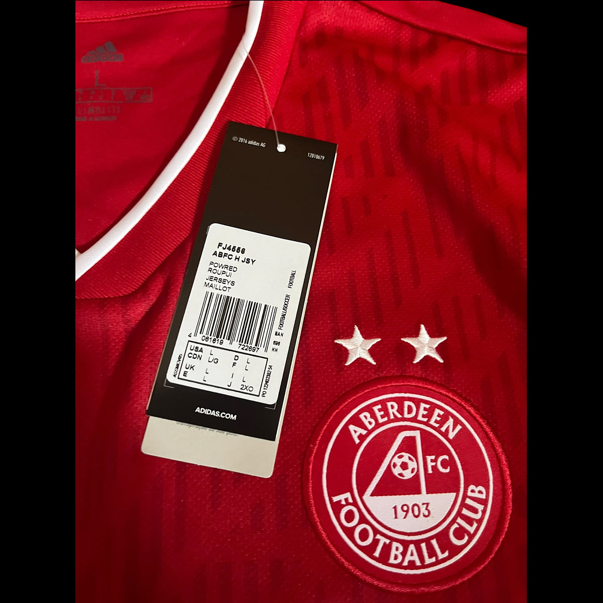 Aberdeen 2019/2020 Home Football Shirt Large - BNWT (2)