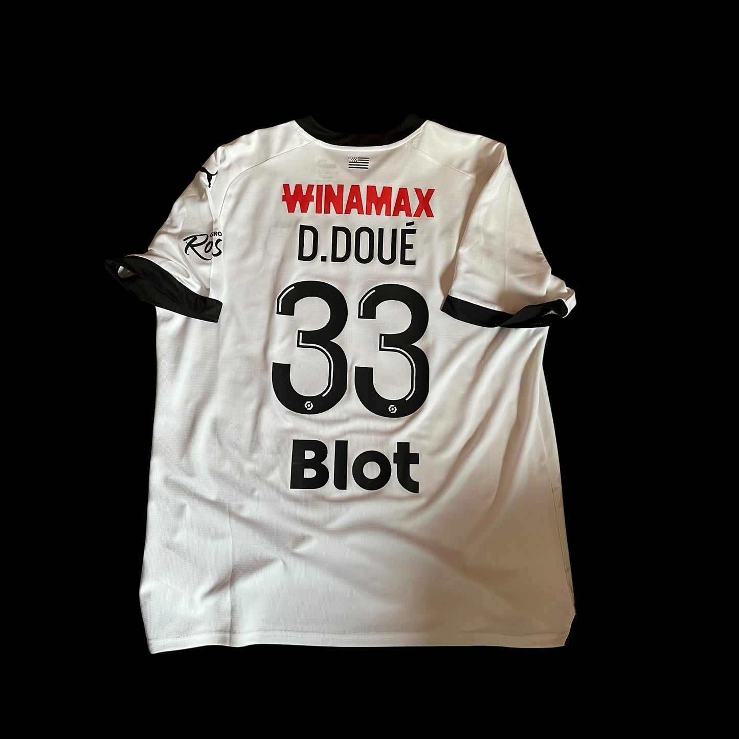 Stade de Rennais 2023/2024 Away Football Shirt Extra Large - Desire Doue