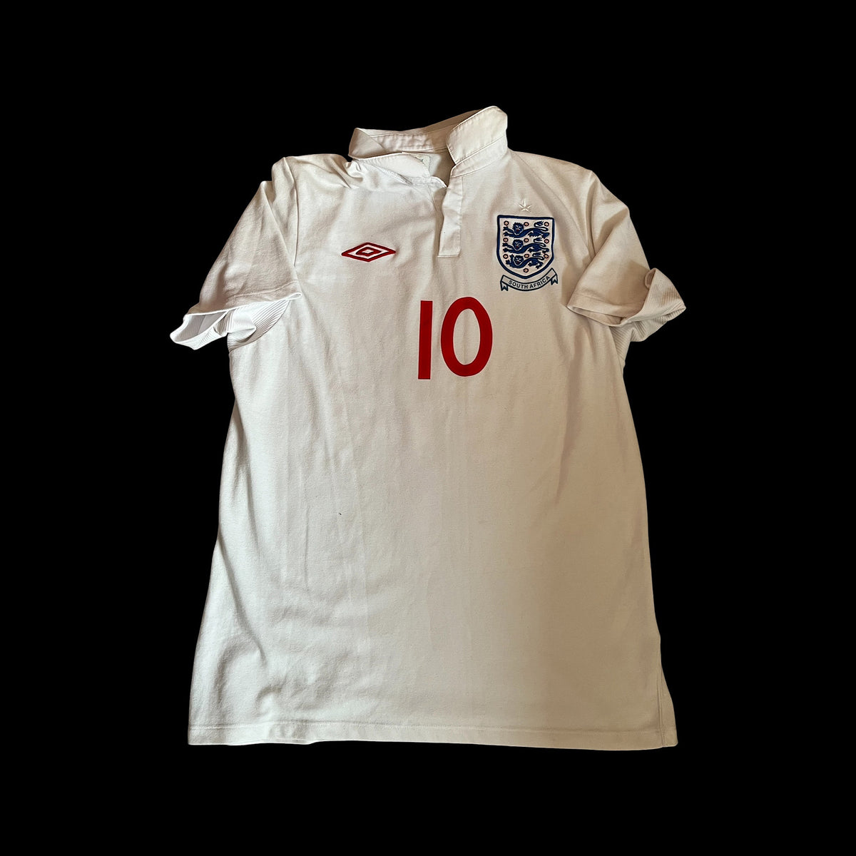 England 2010 Home Football Shirt Medium - Wayne Rooney