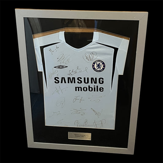Chelsea 2005/2006 Away Football Shirt - Squad Signed And Framed