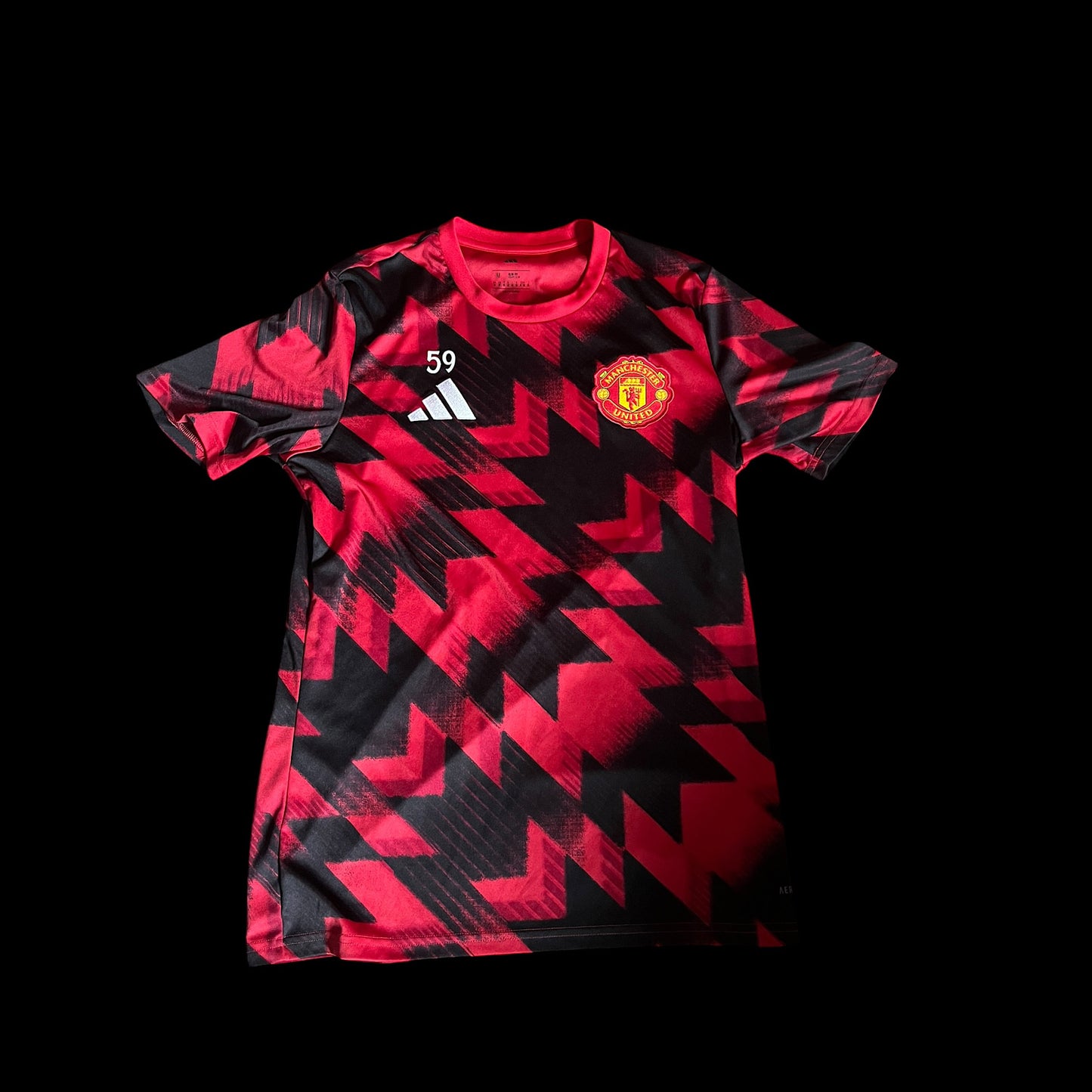 Manchester United 2025/2026 Training Pre Match Football Shirt Medium - Player Worn - James Scanlon