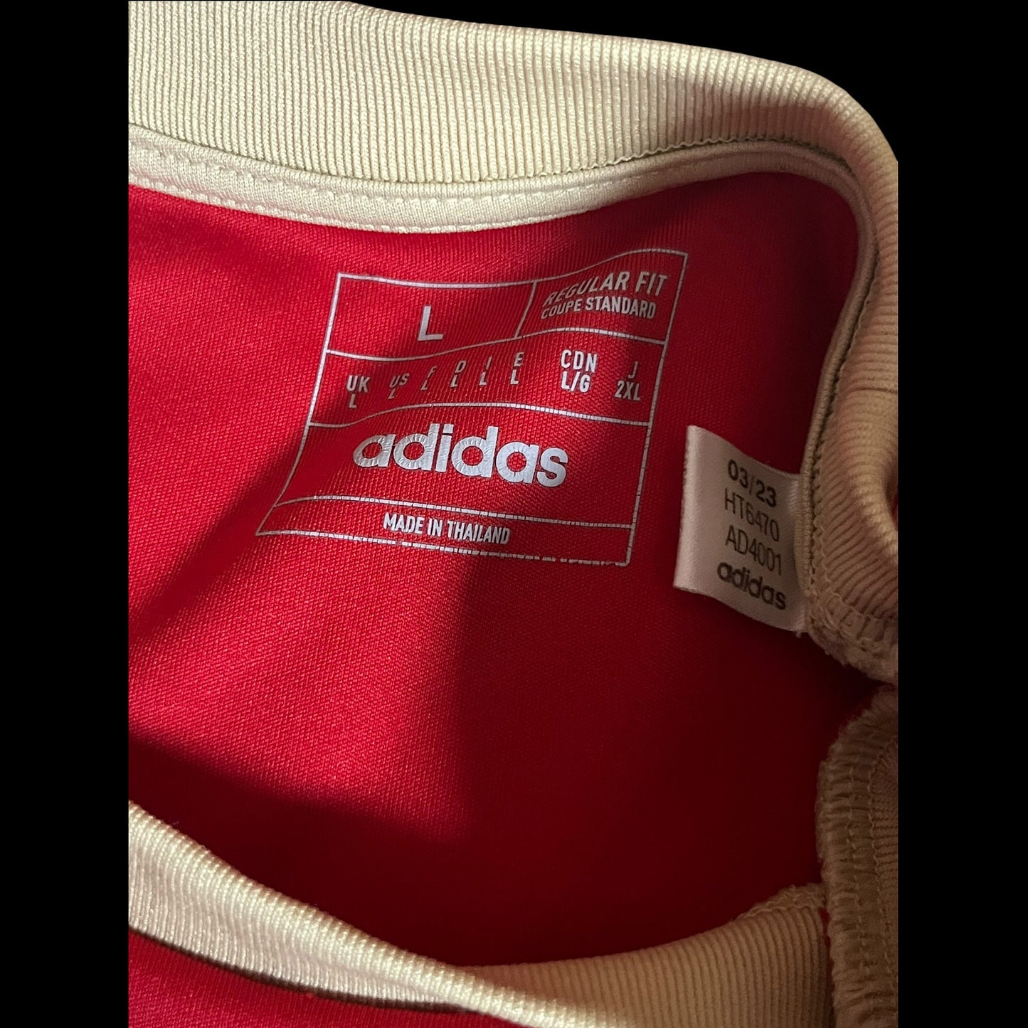 Aberdeen 2023/2024 Home Football Shirt Large