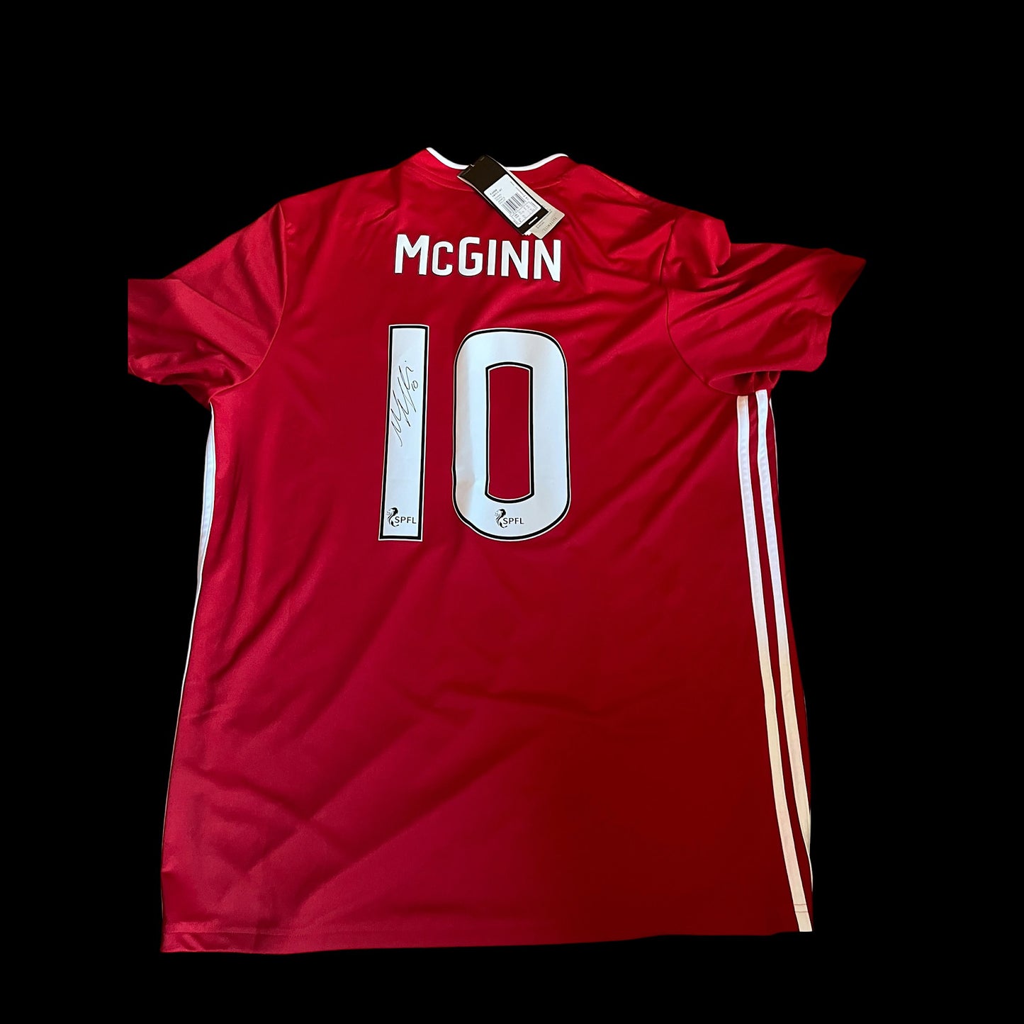 Aberdeen 2019/2020 Home Football Shirt Extra Large - Niall McGinn - Signed - BNWT