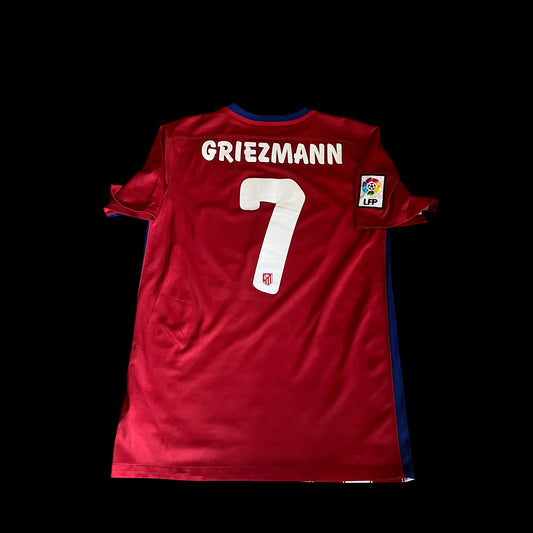 Atletico de Madrid 2016/2017 Home Football Shirt Small - Antoine Griezmann