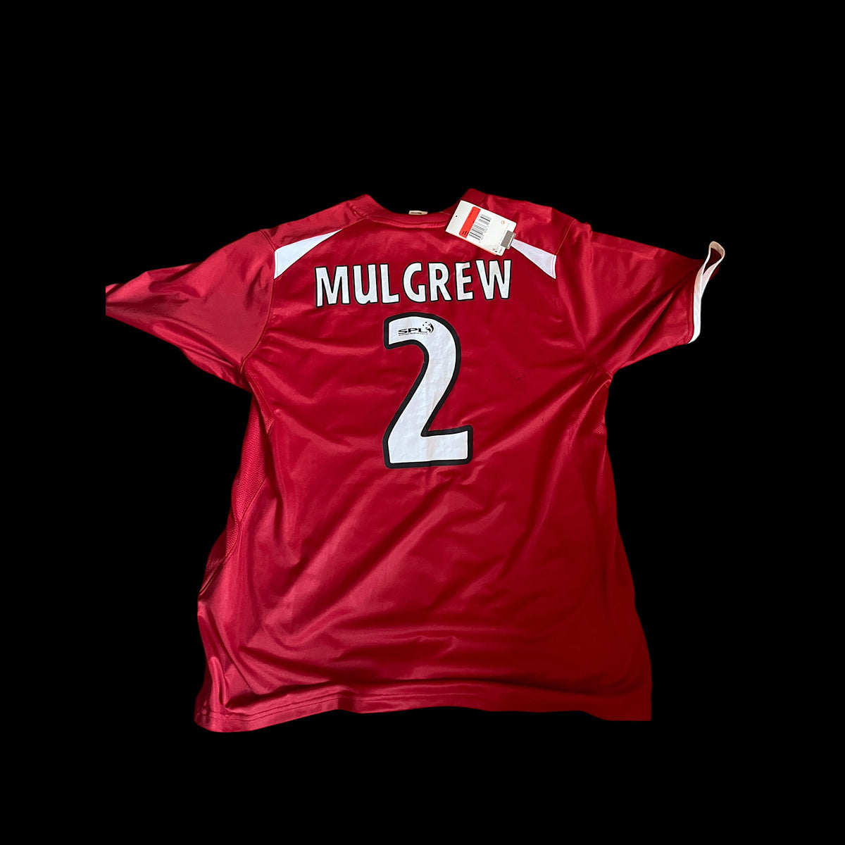 Aberdeen 2008/2009 Home Football Shirt Large - Charlie Mulgrew - Signed - BNWT