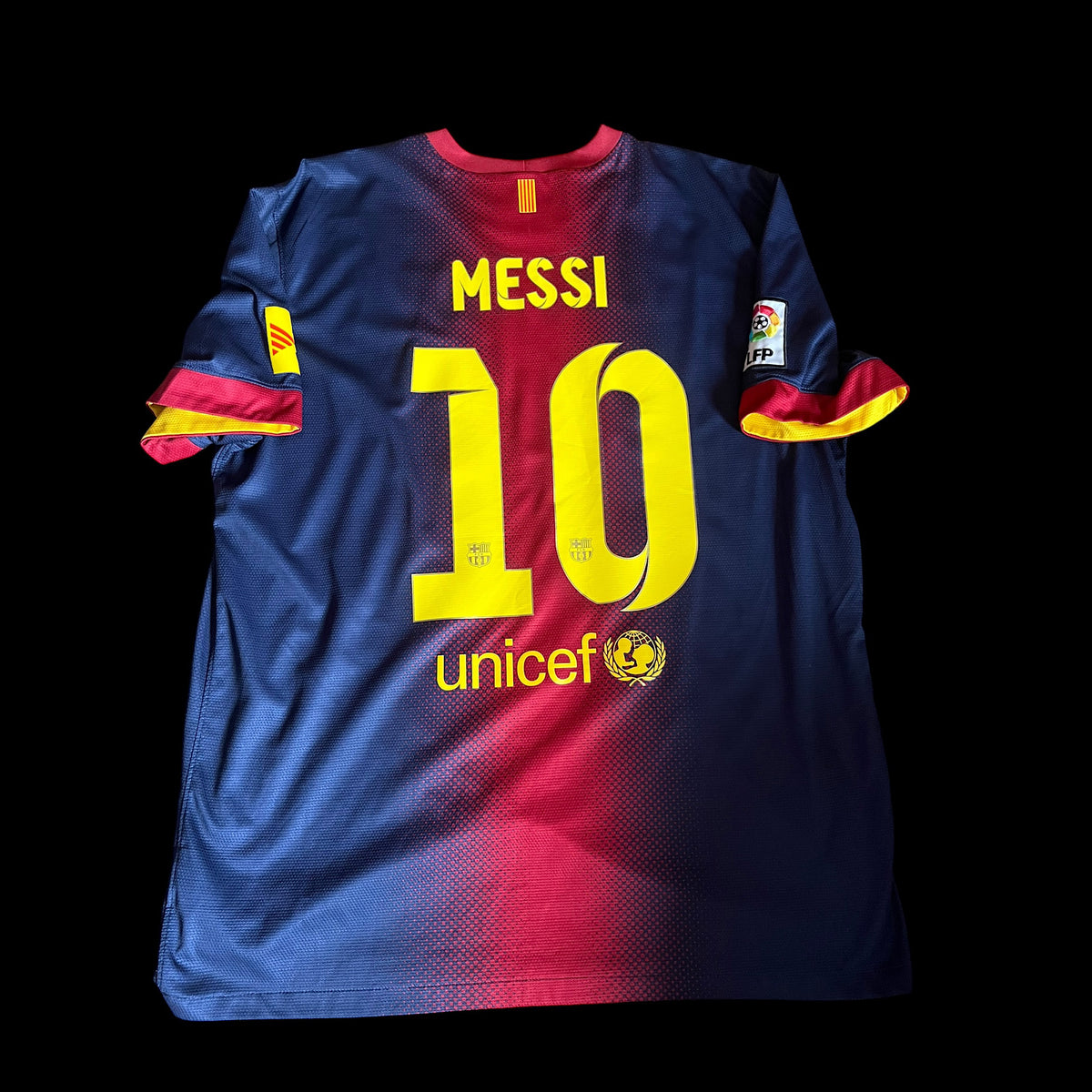 Barcelona 2012/2013 Home Football Shirt Extra Large - Lionel Messi