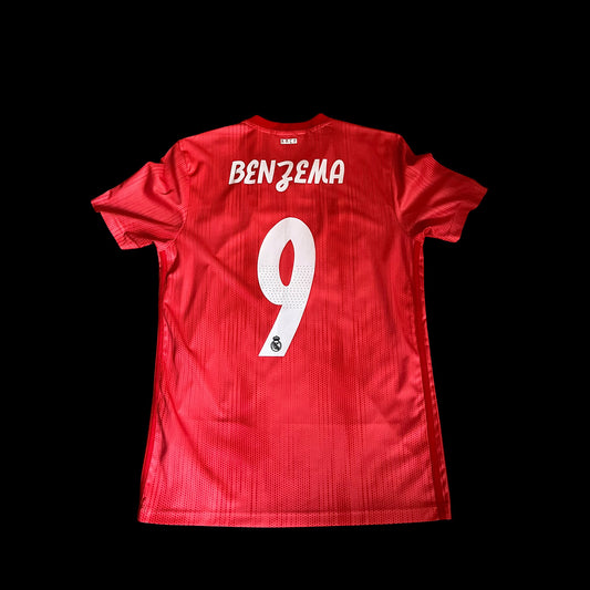 Real Madrid 2018/2019 Third Football Shirt Small - Karim Benzema