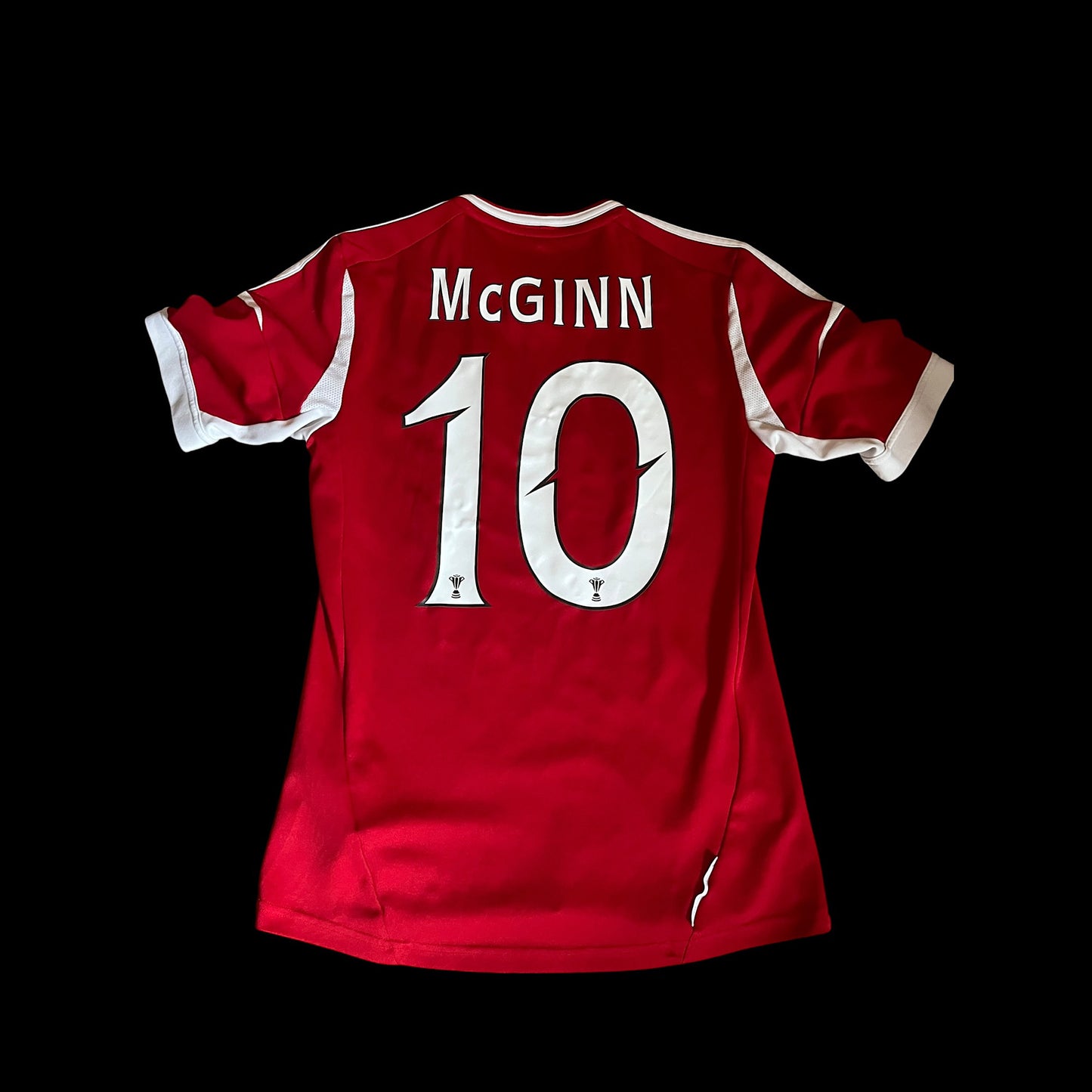 Aberdeen 2012/2013 Home Football Shirt Small - Niall McGinn - Player Issue