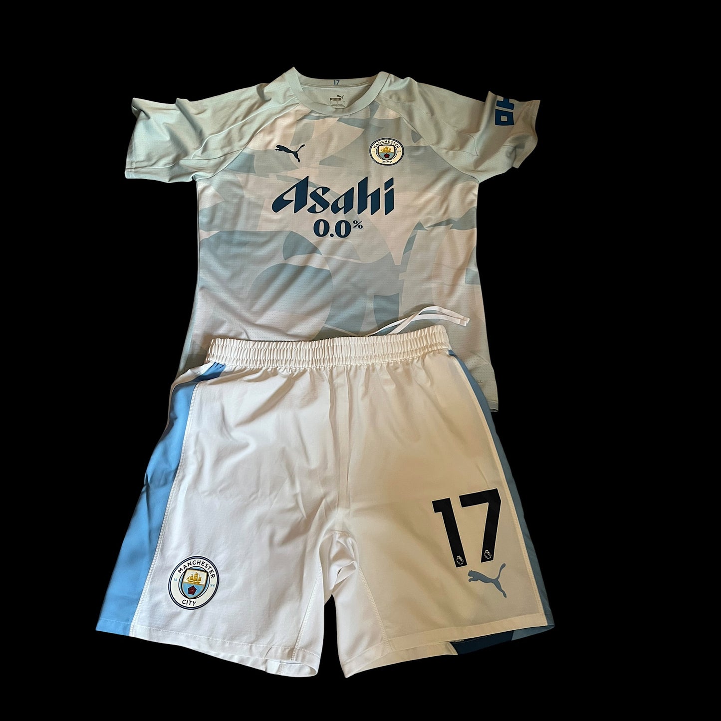 Manchester City 2024/2025 Training Football Shirt And Shorts Large - Fits Medium - Kevin De Bruyne - Player Worn