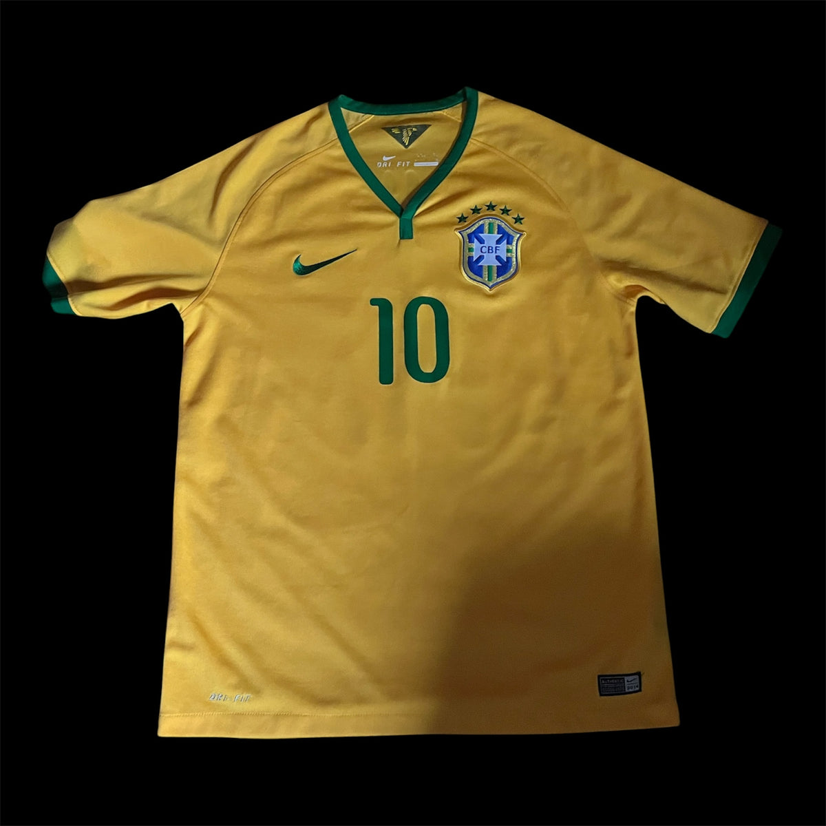Brazil 2014 Home Football Shirt Medium - Neymar Jr