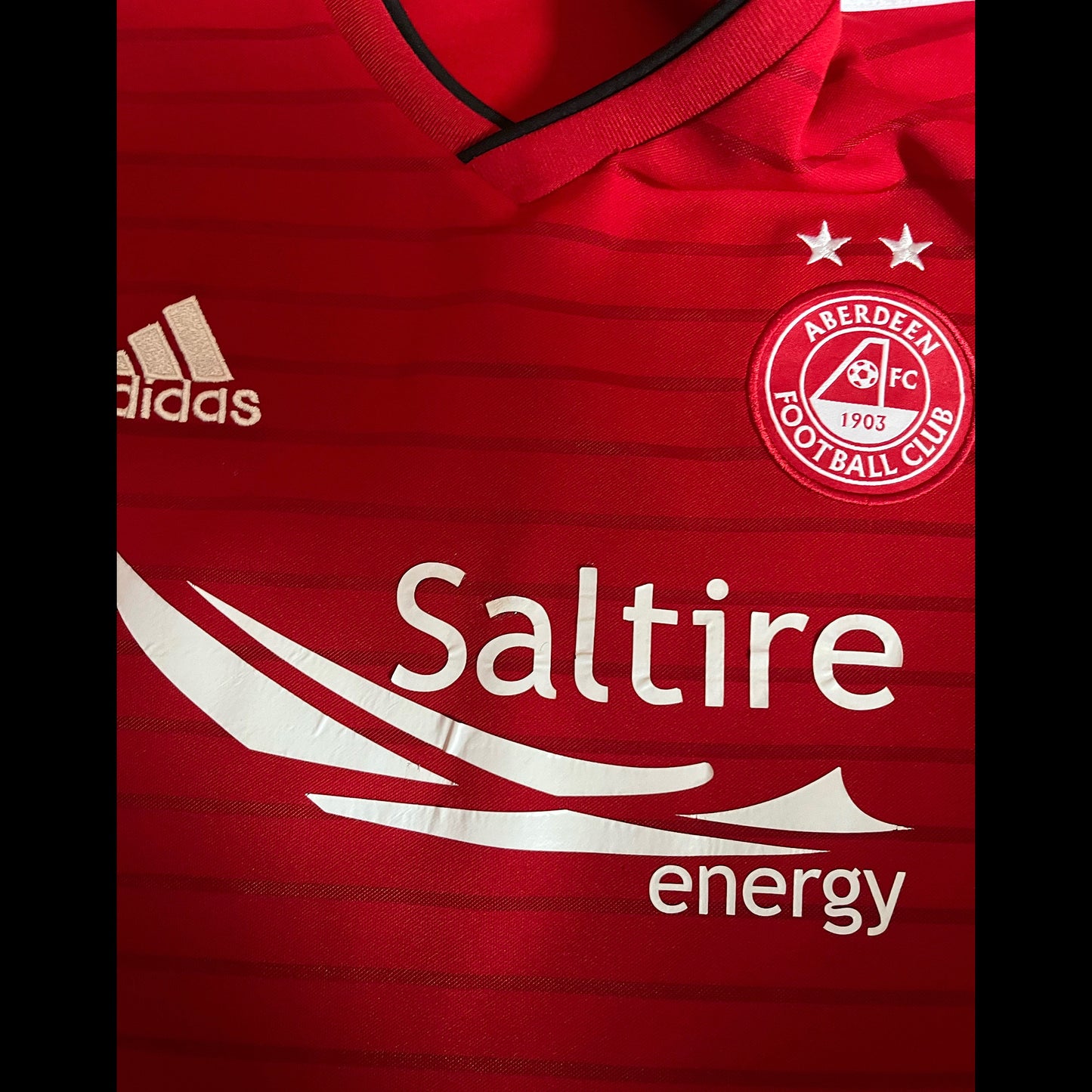 Aberdeen 2018/2019 Home Football Shirt Small