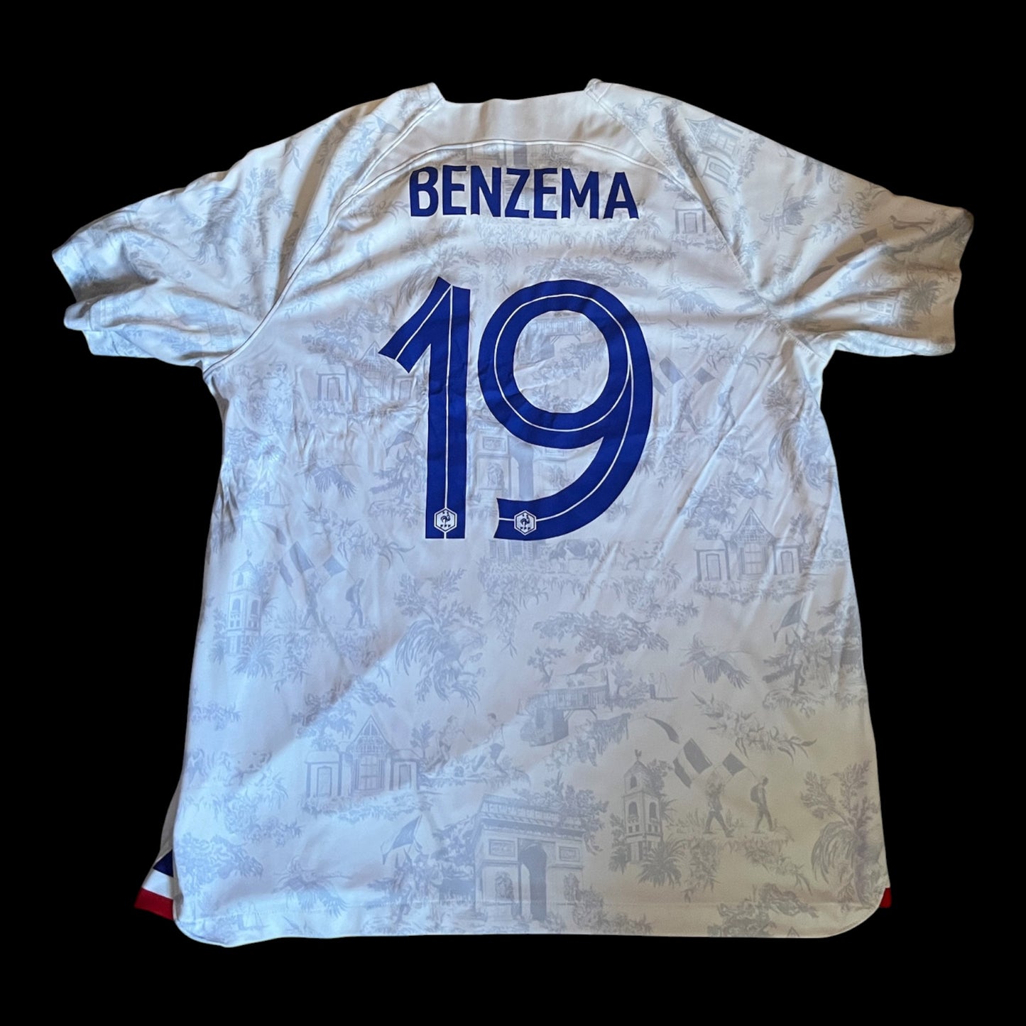 France 2022/2023 Away Football Shirt Extra Large - Karim Benzema
