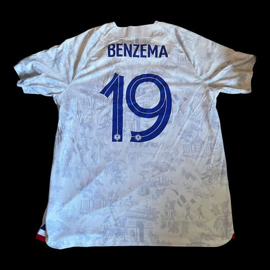 France 2022/2023 Away Football Shirt Extra Large - Karim Benzema