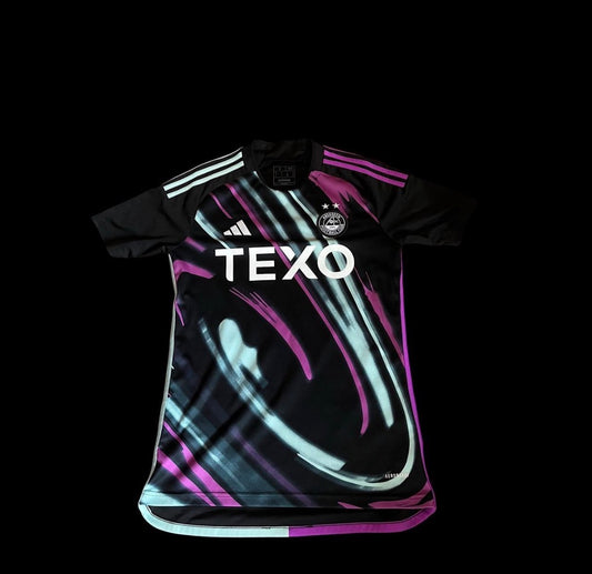 Aberdeen 2023/2024 Away Football Shirt Large - Northern Lights