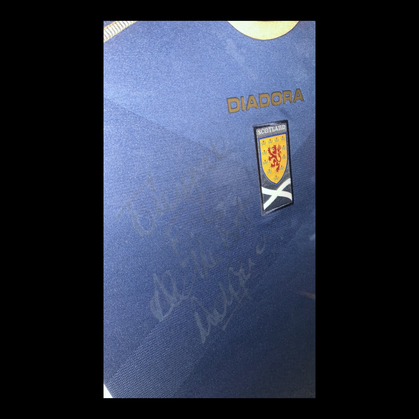 Scotland 2006/2007 Home Football Shirt - Andy Goram - Signed And Framed With COA