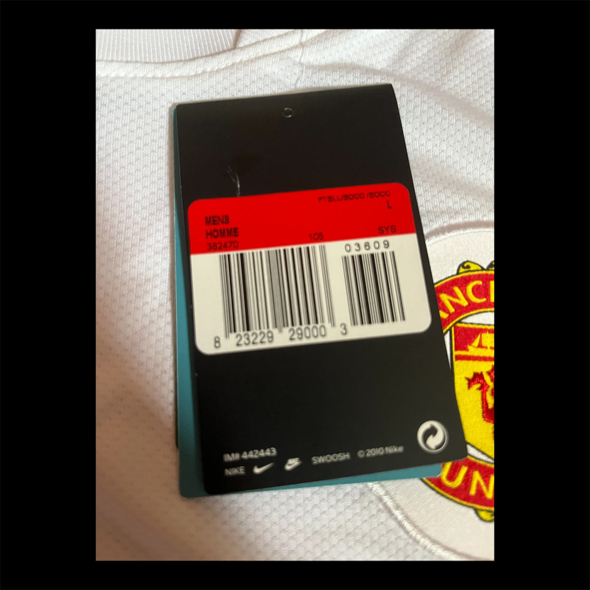 Manchester United 2010/2011 Away Football Shirt Large - Wes Brown - BNWT