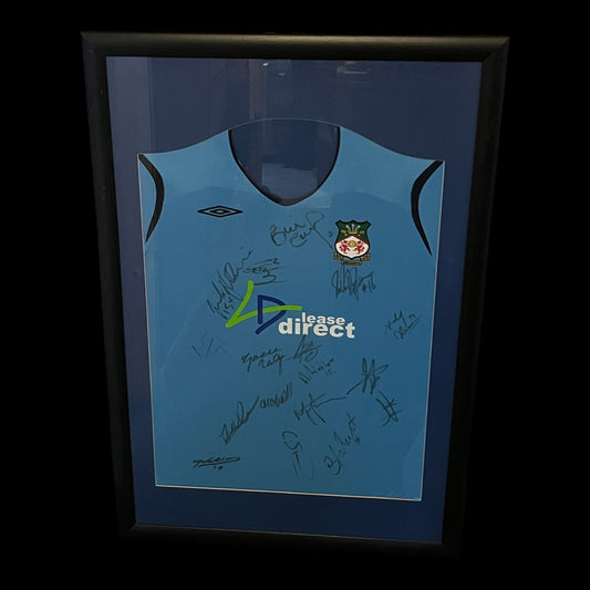 Wrexham AFC 2008/2009 Away Football Shirt - Squad Signed And Framed
