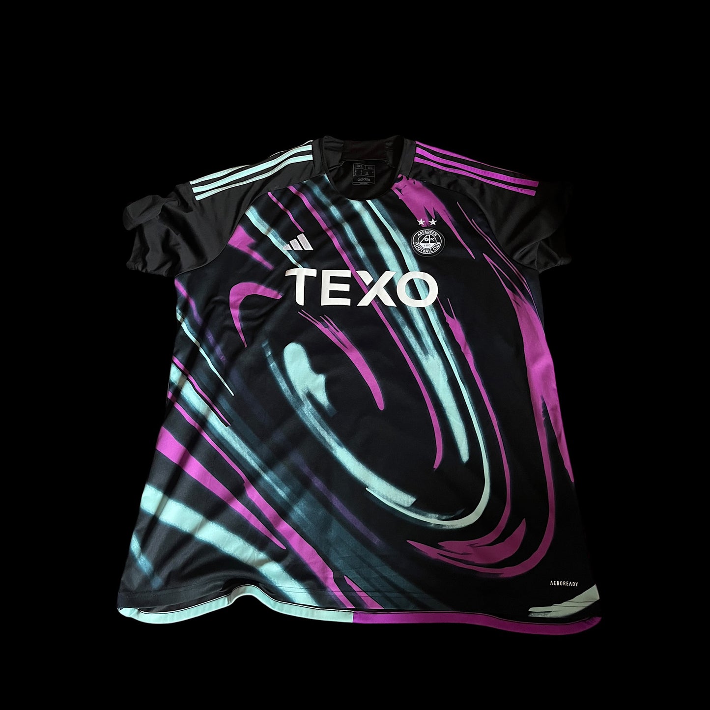 Aberdeen 2023/2024 Away Football Shirt XXXL - Northern Lights