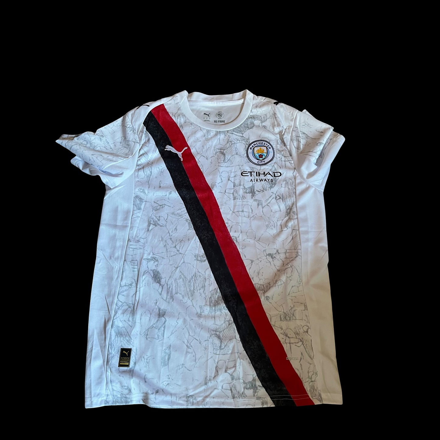 Manchester City 2025/2026 Club World Cup Away Football Shirt Medium Matheus Nunes - Signed With COA
