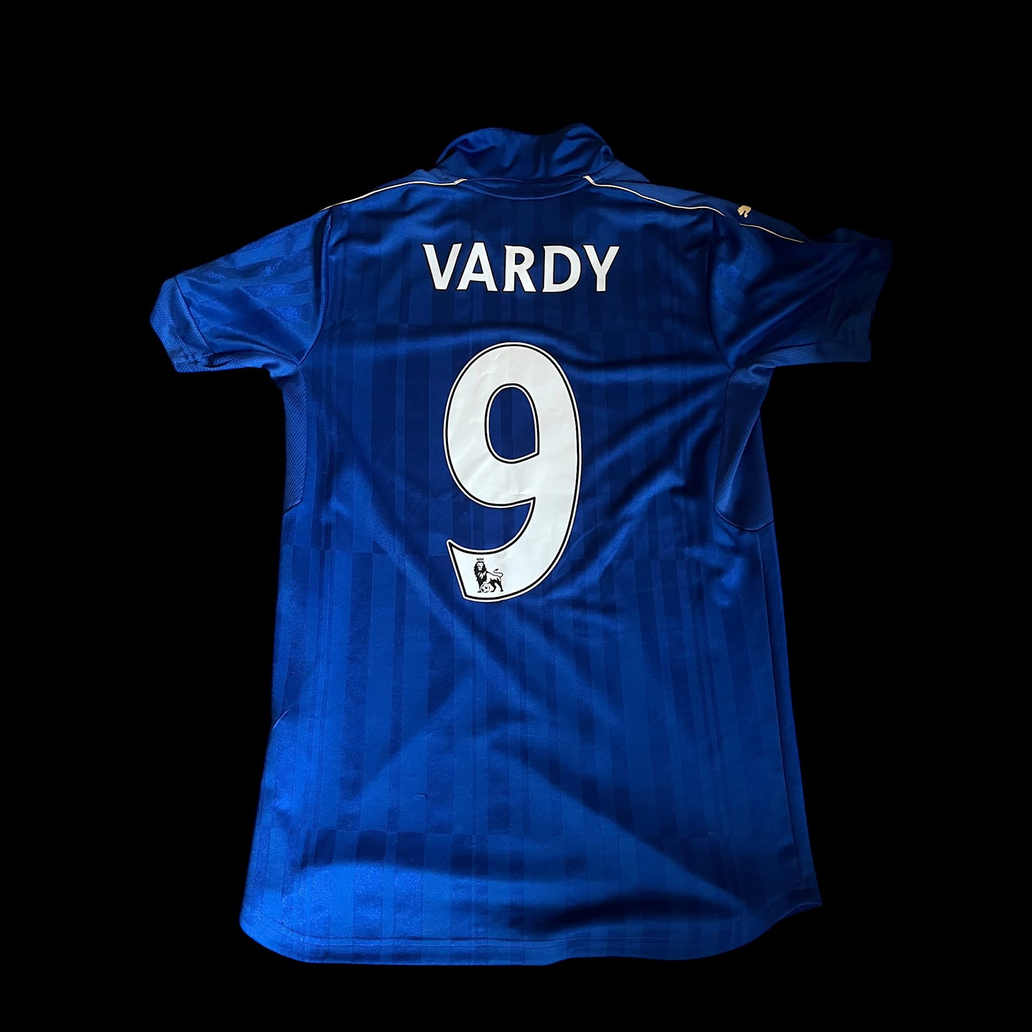 Leicester City 2016/2017 Home Football Shirt Small - Jamie Vardy