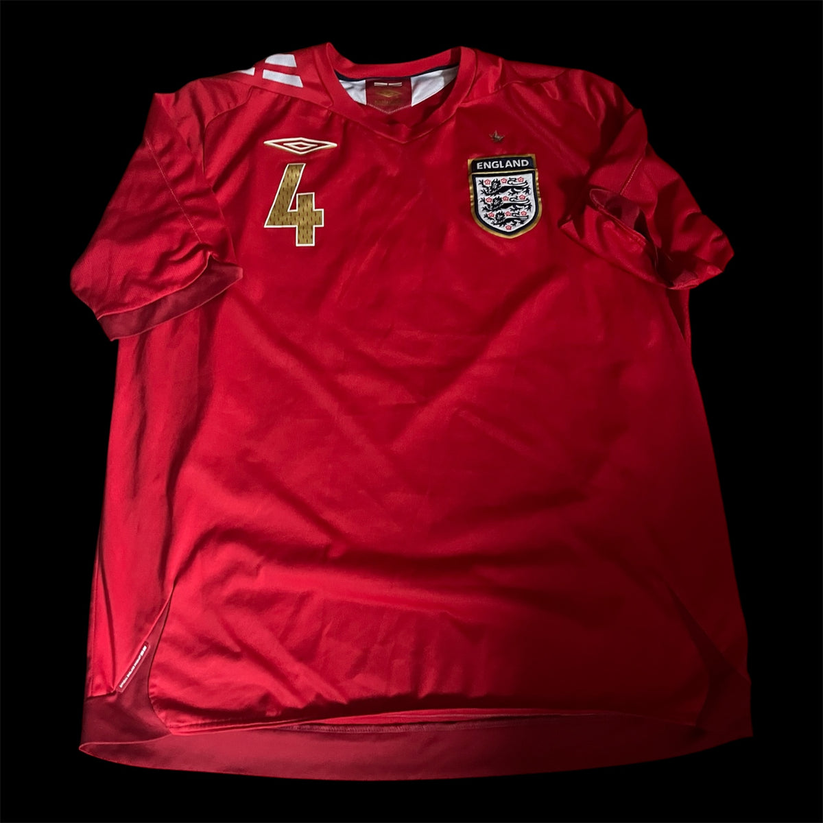 England 2006/2007/2008 Away Football Shirt Large - Steven Gerrard