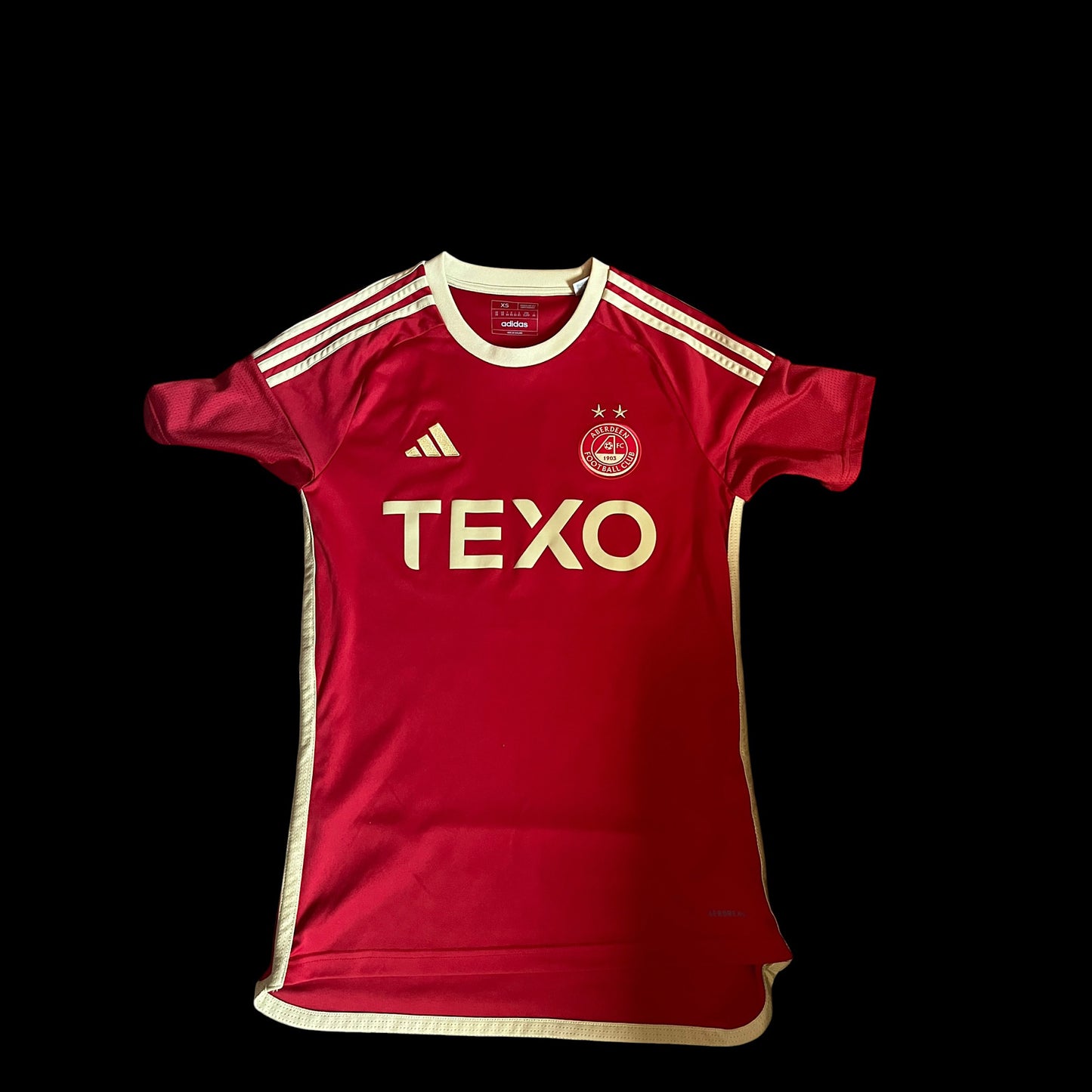 Aberdeen 2023/2024 Home Football Shirt Extra Small - Angus MacDonald - Signed