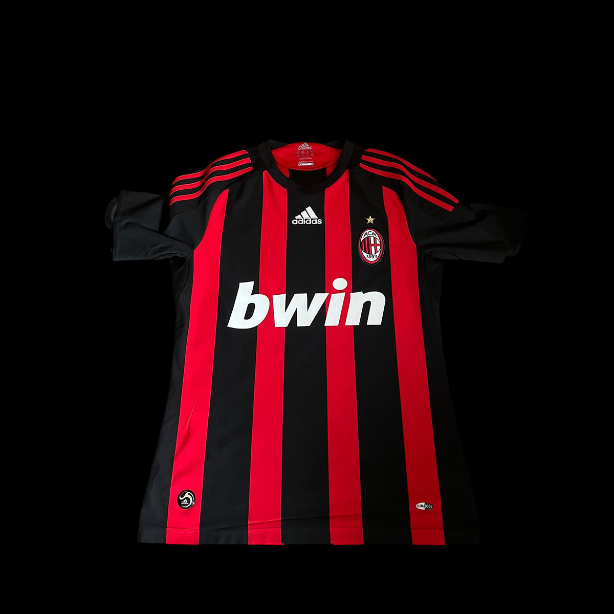 AC Milan 2008/2009 Home Football Shirt Small - David Beckham