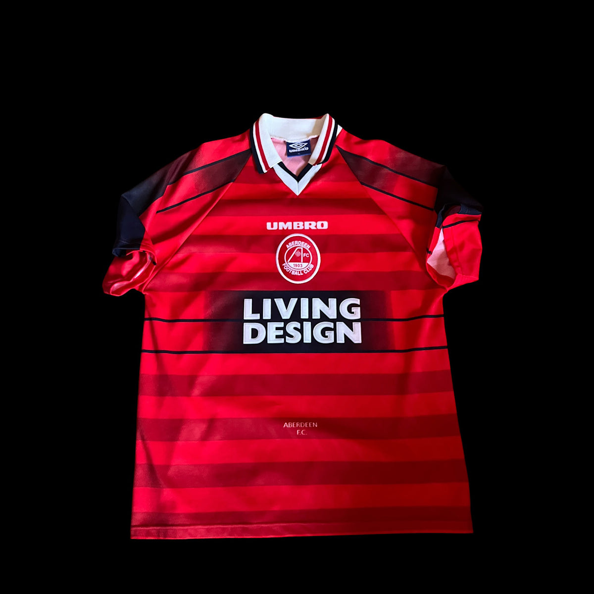 Aberdeen 1996/1997 Home Football Shirt Extra Large
