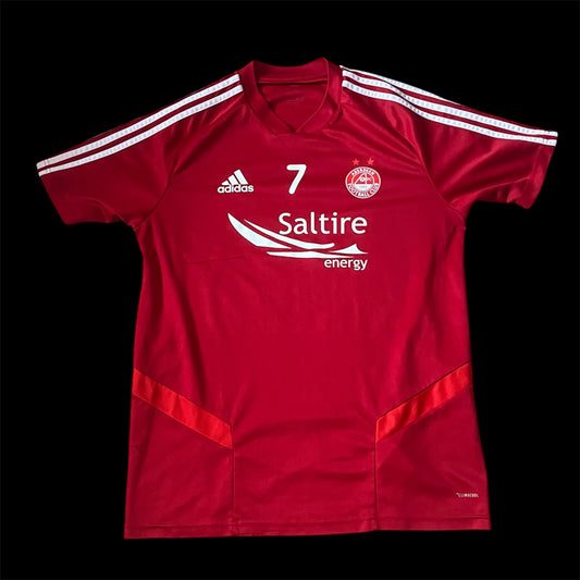 Aberdeen 2019/2020 Training Football Shirt Small - Craig Bryson - Player Worn