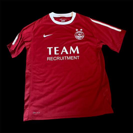 Aberdeen 2010/2011 Home Football Shirt Medium