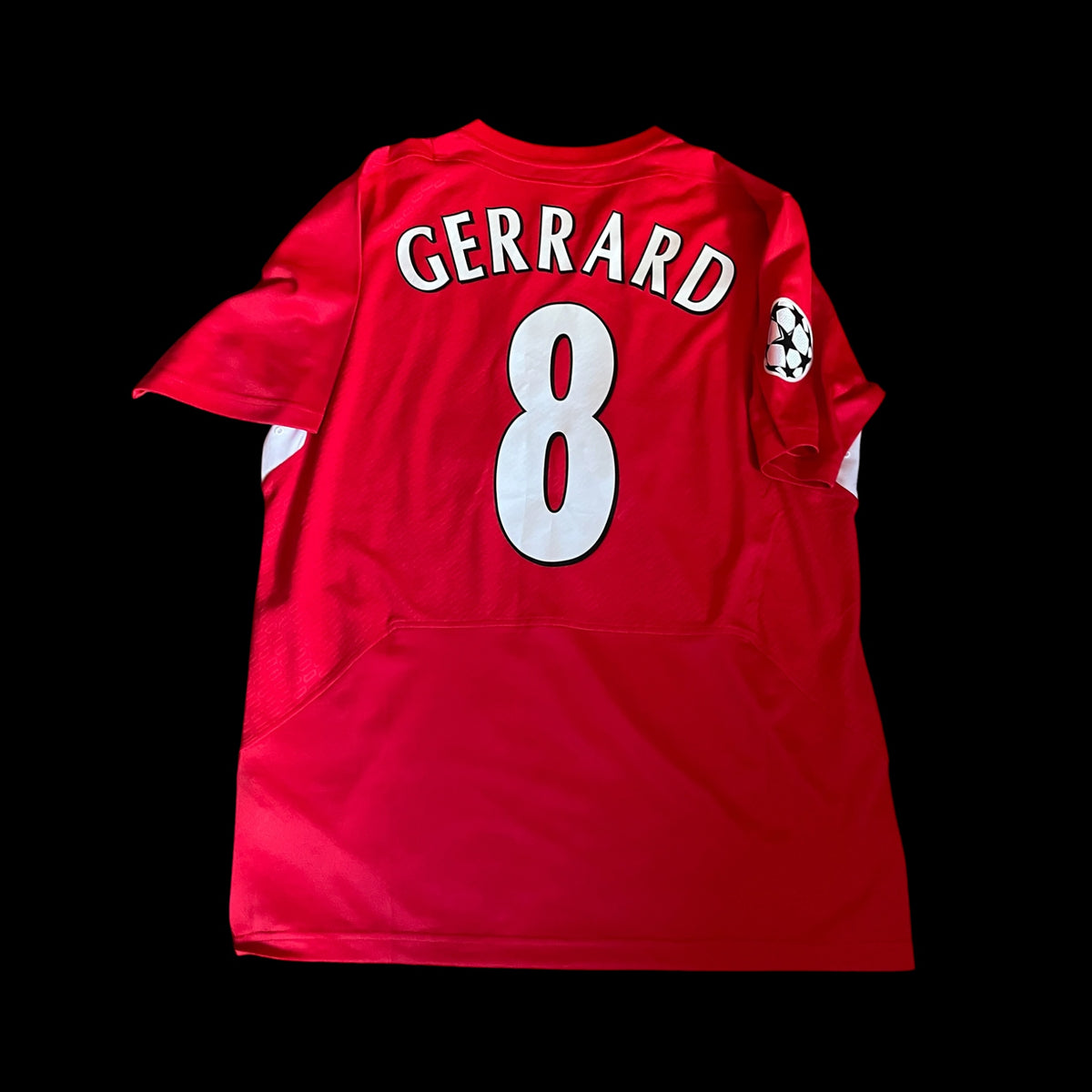 Liverpool 2004/2005 Home Football Shirt Extra Large - Steven Gerrard - UEFA Champions League Final Detailing