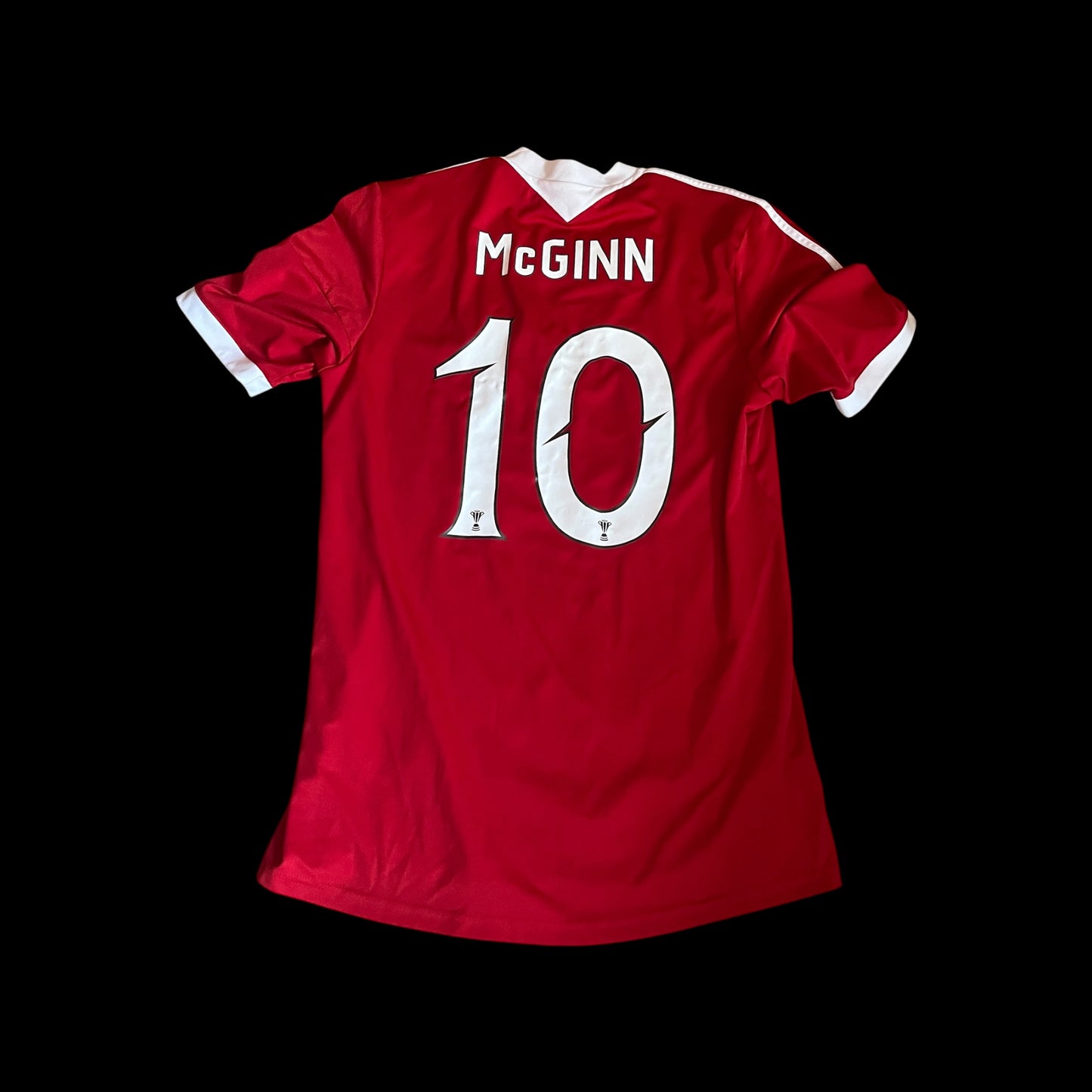 Aberdeen 2013/2014 Home Football Shirt Large - Fits Medium - Niall McGinn - Scottish Cup Final Match Issue