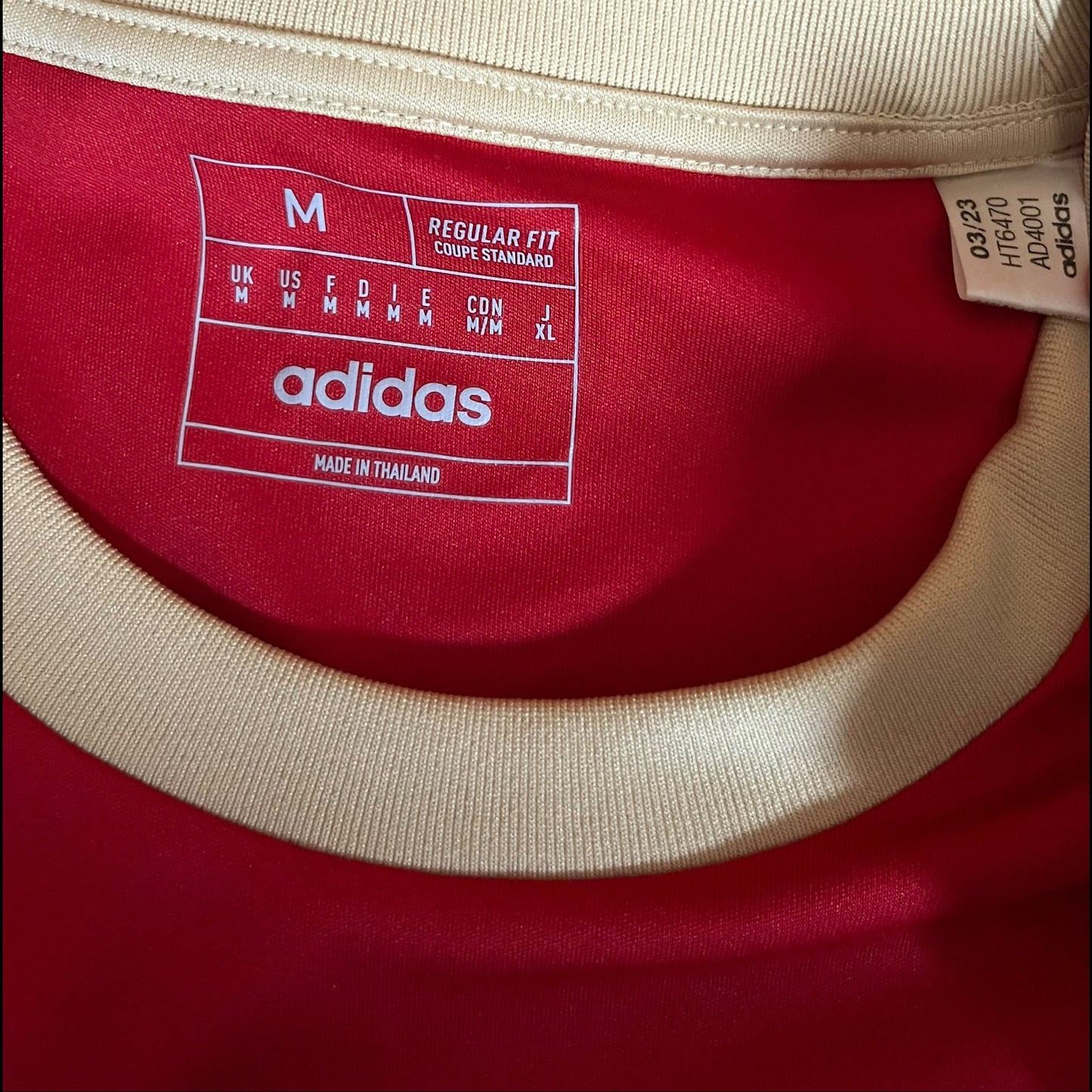 Aberdeen 2023/2024 Home Football Shirt Medium