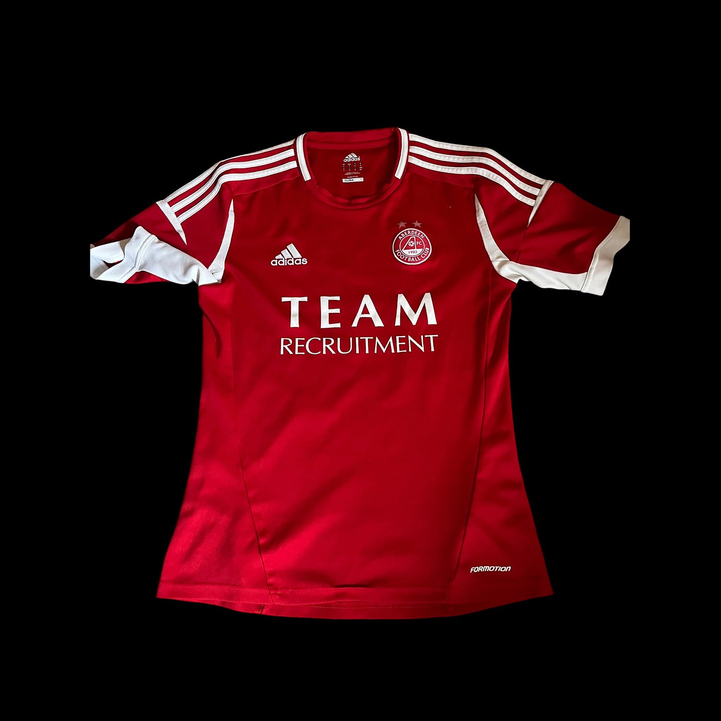 Aberdeen 2012/2013 Home Football Shirt Small - Niall McGinn - Player Issue