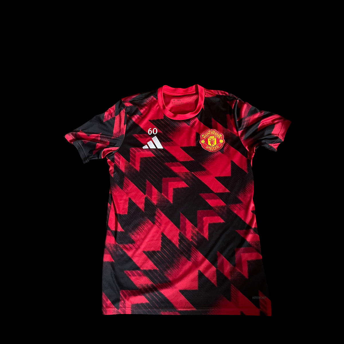 Manchester United 2025/2026 Training Pre Match Football Shirt Medium - Player Worn - Gabriel Biancheri
