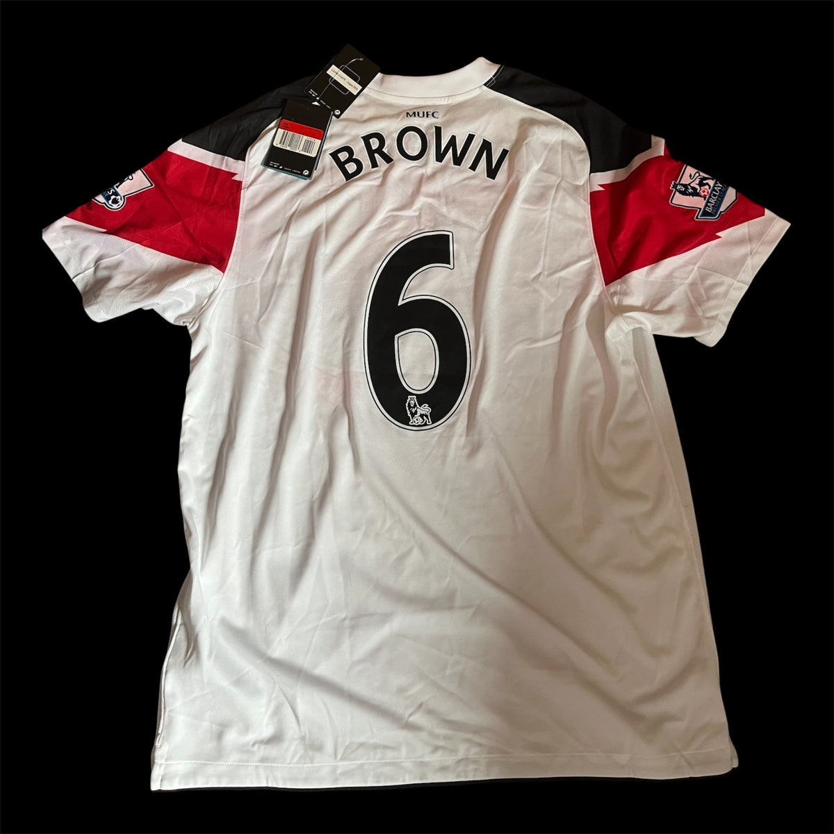Manchester United 2010/2011 Away Football Shirt Large - Wes Brown - BNWT