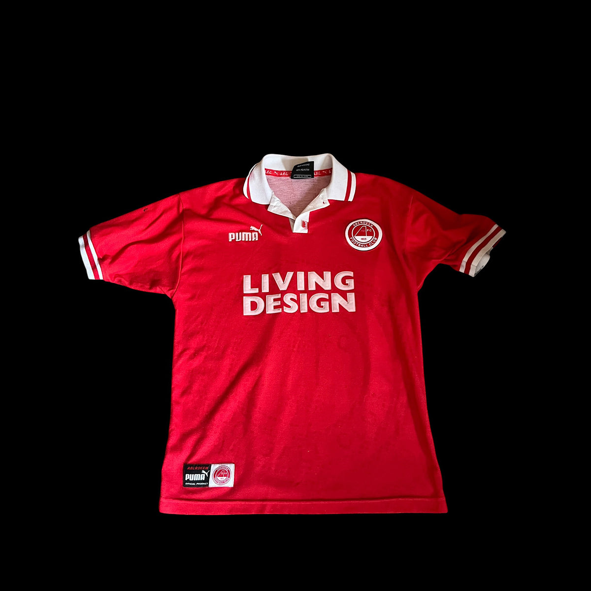 Aberdeen 1997/1998 Home Football Shirt Small