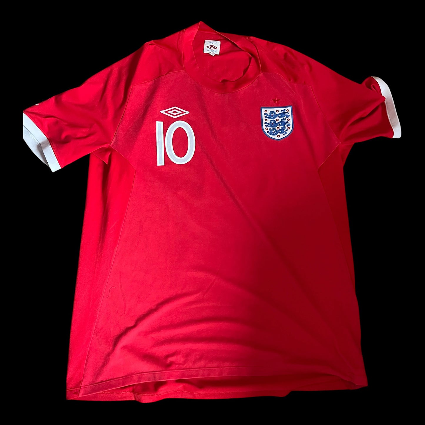 England 2010 Away Football Shirt Extra Large - Wayne Rooney