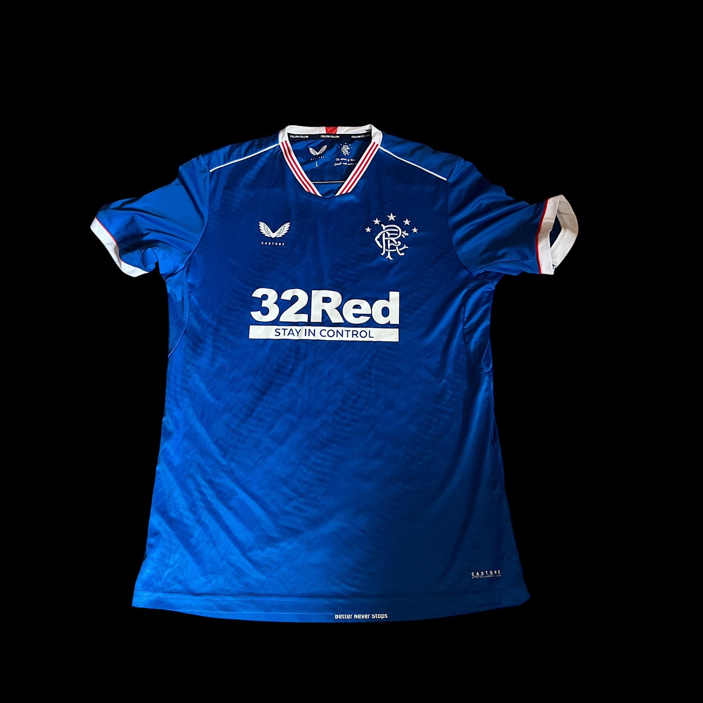 Glasgow Rangers 2020/2021 Home Football Shirt Large
