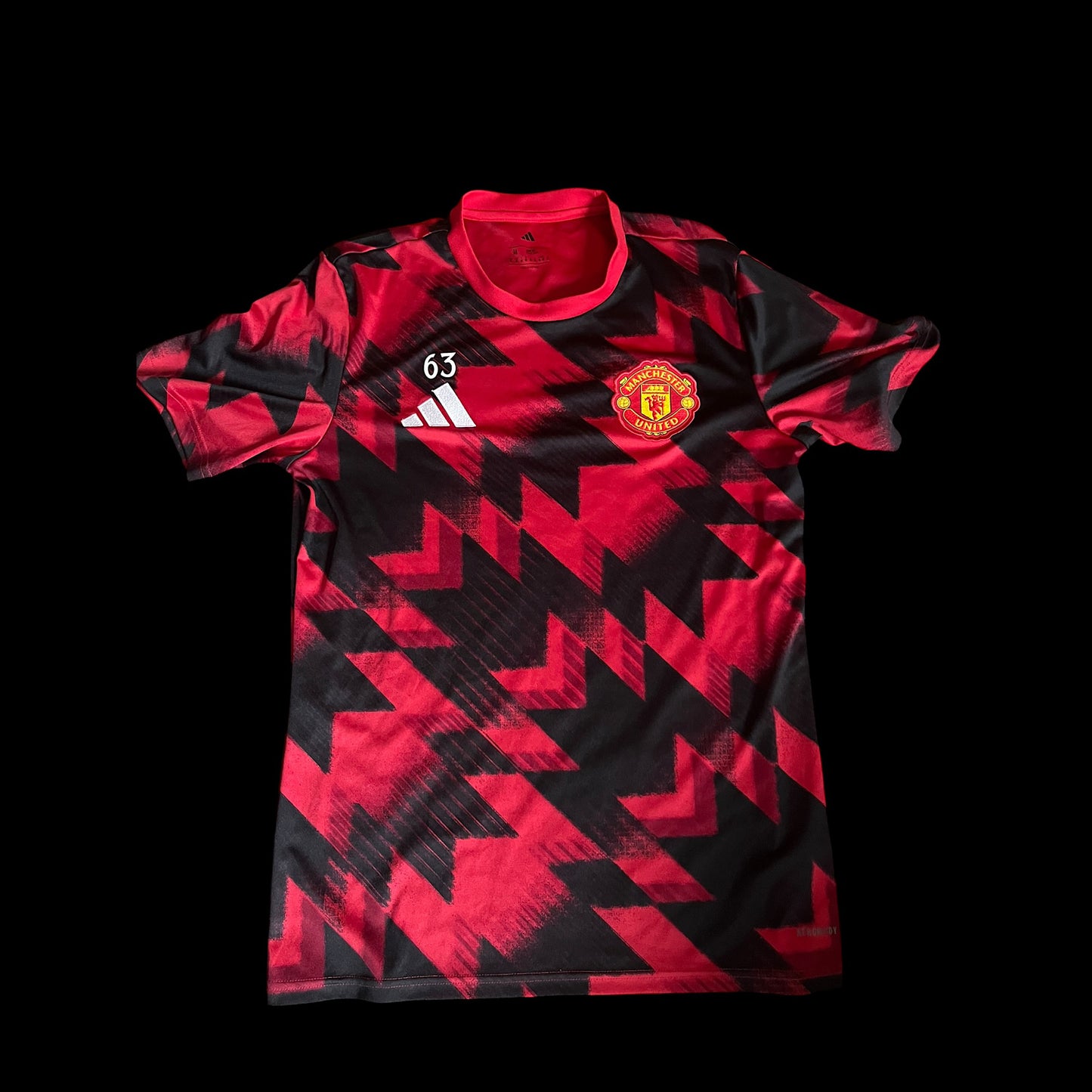 Manchester United 2025/2026 Training Pre Match Football Shirt Medium - Player Worn - William Murdock